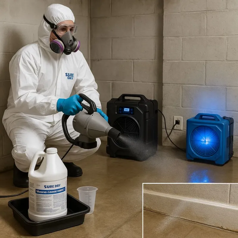 Sanitization and Odor Removal process in Cadillac, MI