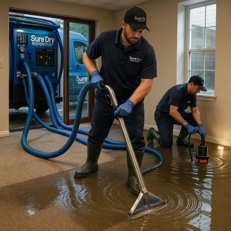 Water Extraction and Removal process in Cadillac, MI